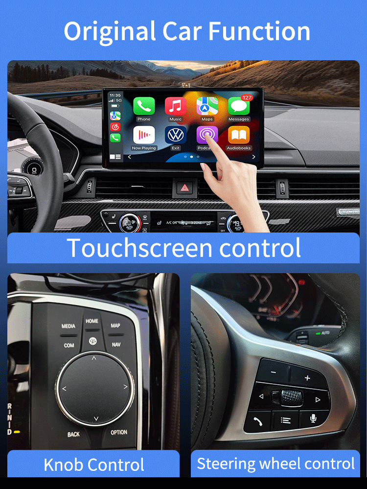 Cross-Border Mini Carplay Apple and Android Two-In-One Wired to Gps Wireless Car Smart Navigation Adapter Box