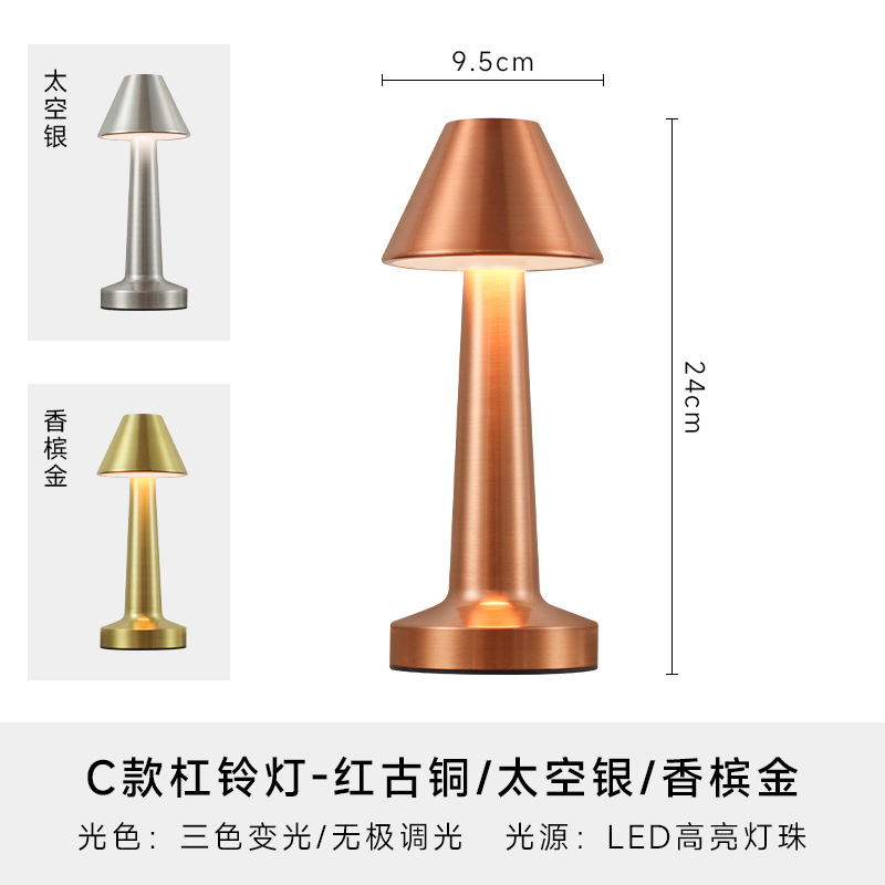 Transfronterizos lujosos nórdicos ins bar toque metal retro lámpara de escritorio dormitorio creativo cabezal de cama decoración lámpara de escritorio image 9