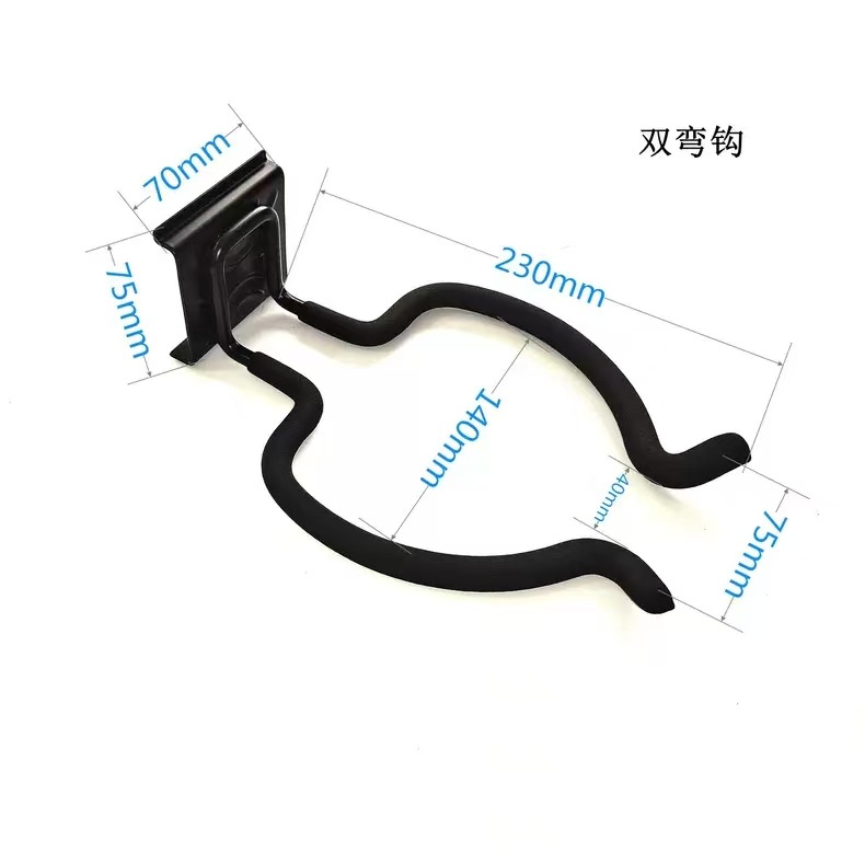 gancho de placa de ranura transfronteriza para almacenamiento de pared pesada percha metálica para herramientas de jardín para colocar ganchos de pared para objetos pesados tipo de pared image 19