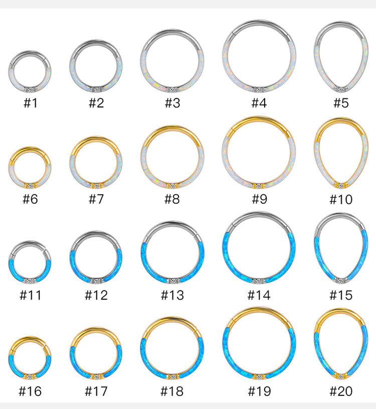 Labret piercing jewelry detail image