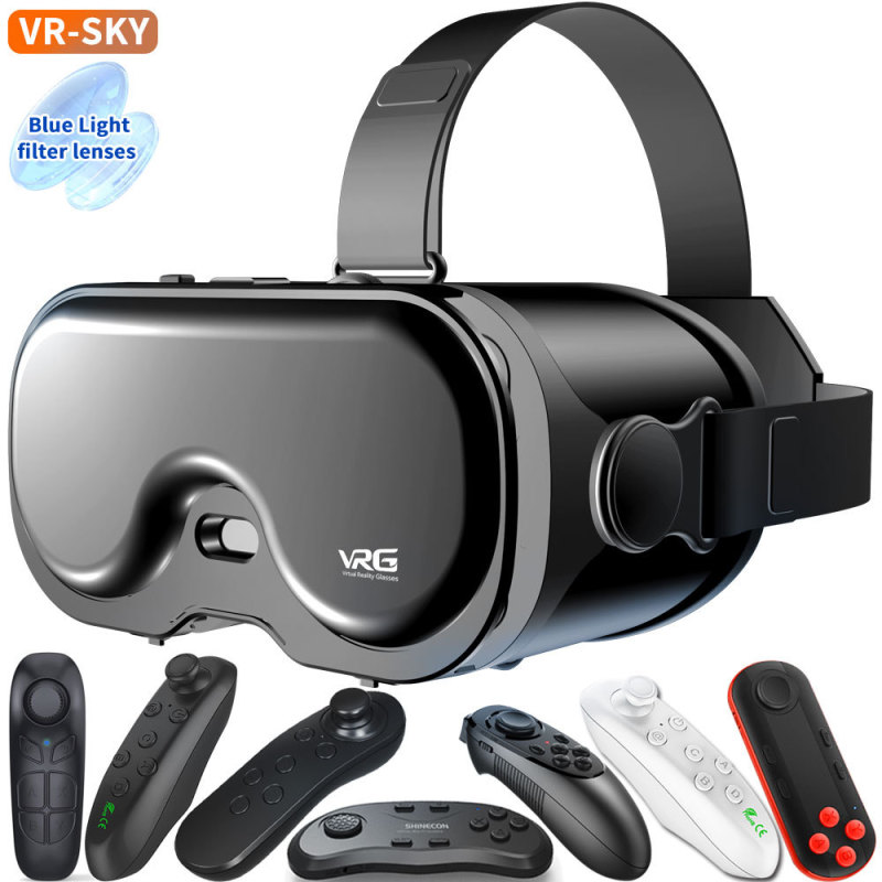 跨境新款VR眼镜高清VR电影游戏蓝牙耳机box智能一体机批发vr眼鏡|undefined