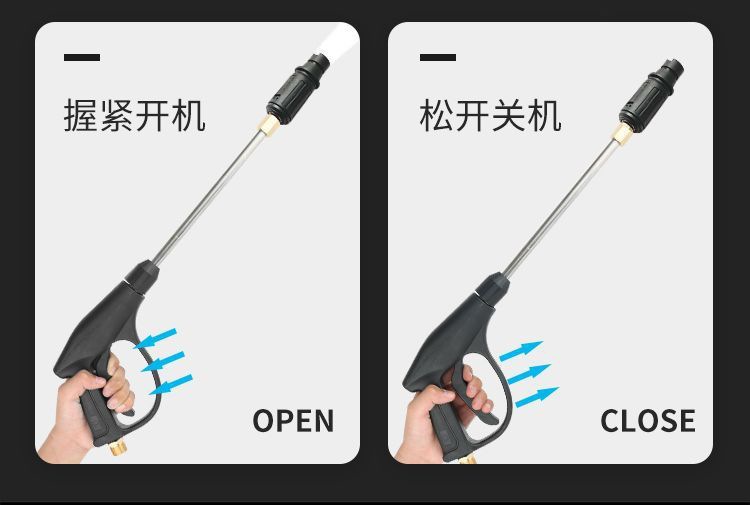 Julong Black Cat Pressure Washer 220V Household High-Power Automatic Adjustable Pressure Car Washer