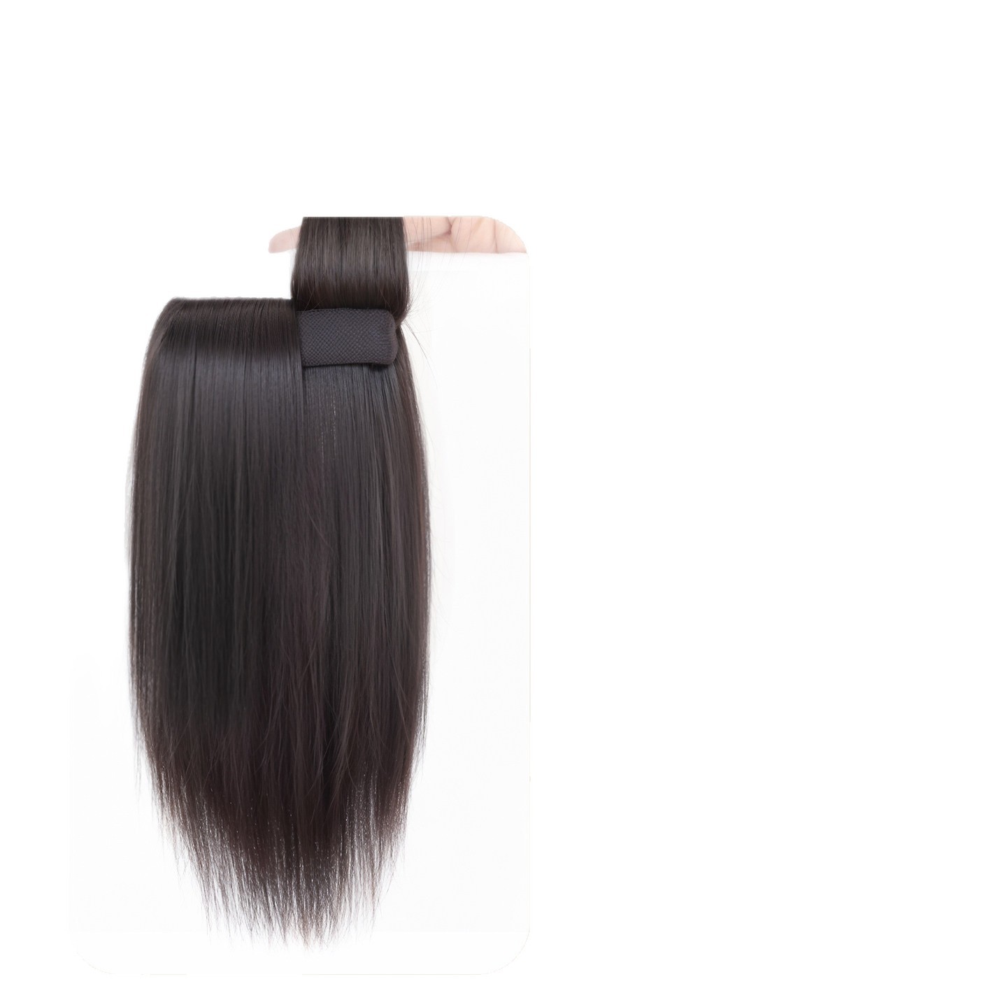 Almohadilla de Cabello Postizo Invisible de 1 Pieza Fibra Sintética Voluminizadora