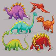 外贸恐龙卡通烫画图案 服装箱包印花辅料烫图烫标热转印贴纸胶印