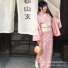神明少女和服日式和风粉色文艺复古少女连衣裙正装传统改良中国风