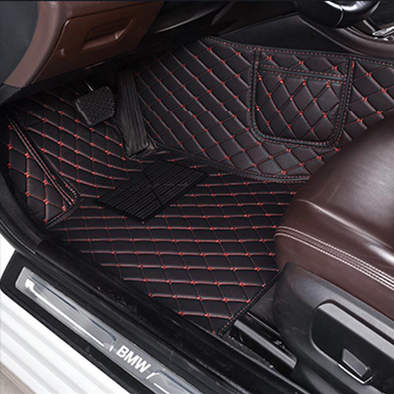 Car floor mat, main cab, single piece, double-layer wire ring, fully surrounds the front and passenger seats, and the rear special floor mat is large