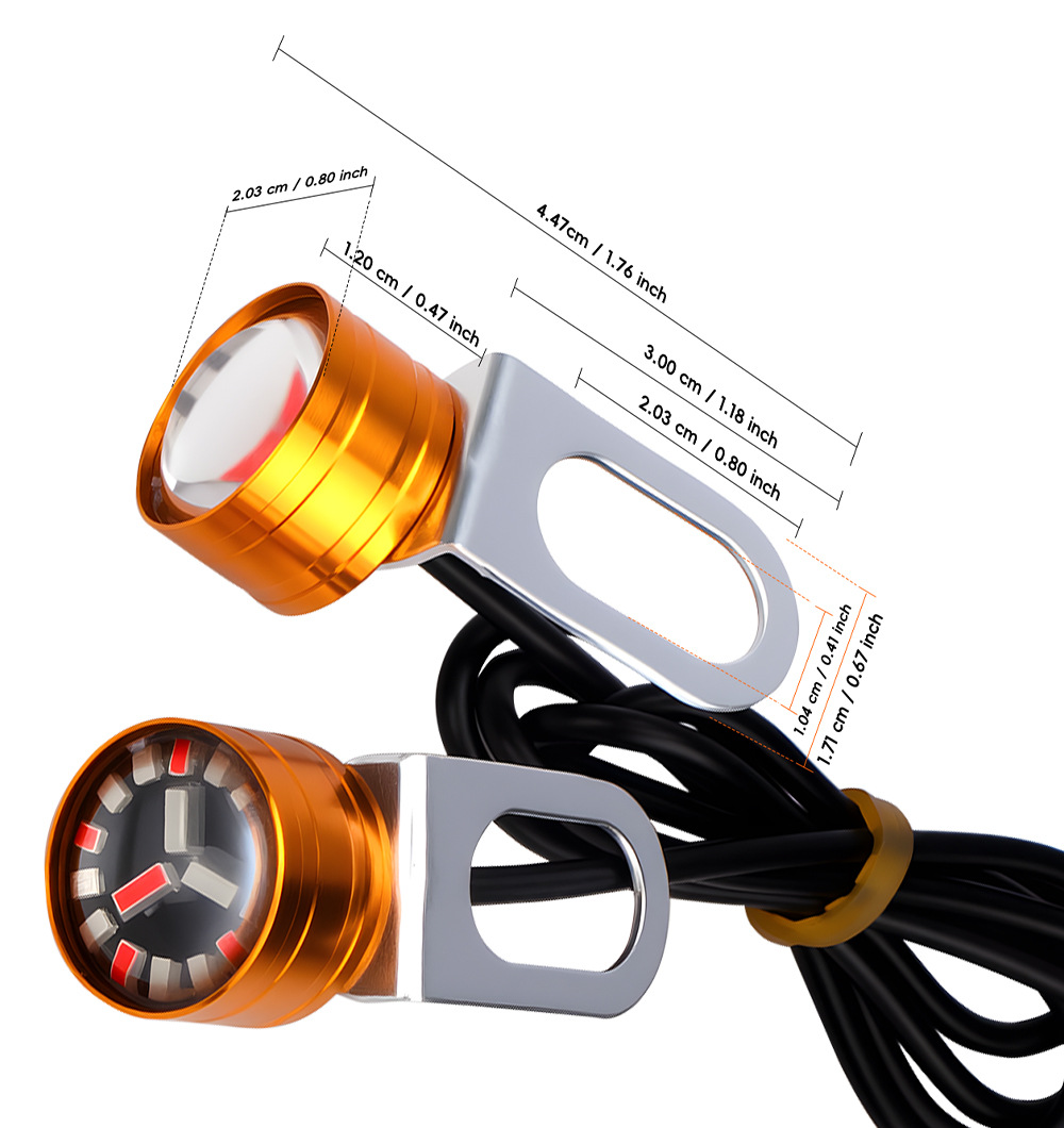 Car, Motorcycle, Electric Vehicle, Three-Color Flash Light, Modified Led Eagle Eye Light, Warning Light, Decorative Light, Flash Light