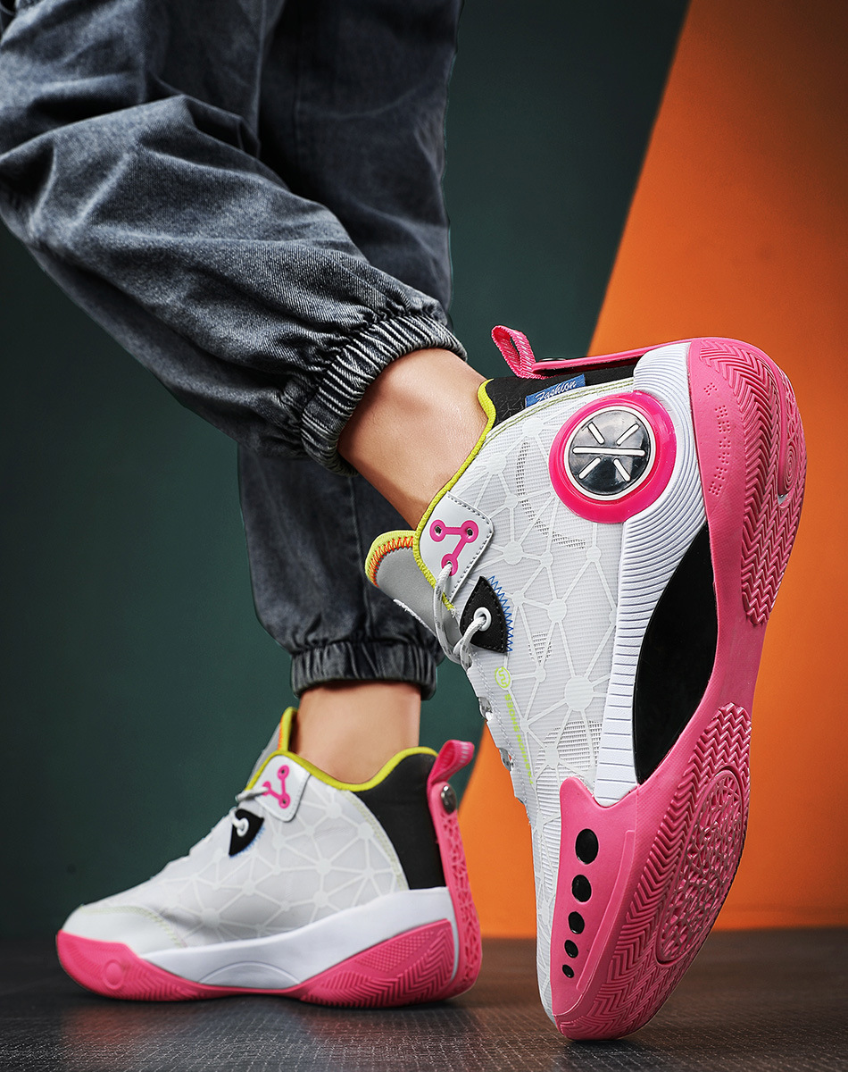 Mirage Basketball Shoes Men's Wade Breathable Real Anti-skid Wear-resistant Children's Sports Shoes_desvips.com