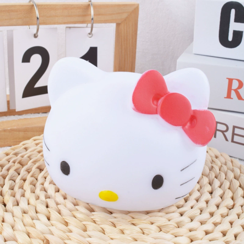 Мультяшный ночник для спальни, игрушка для кормления грудью, кот, антистресс