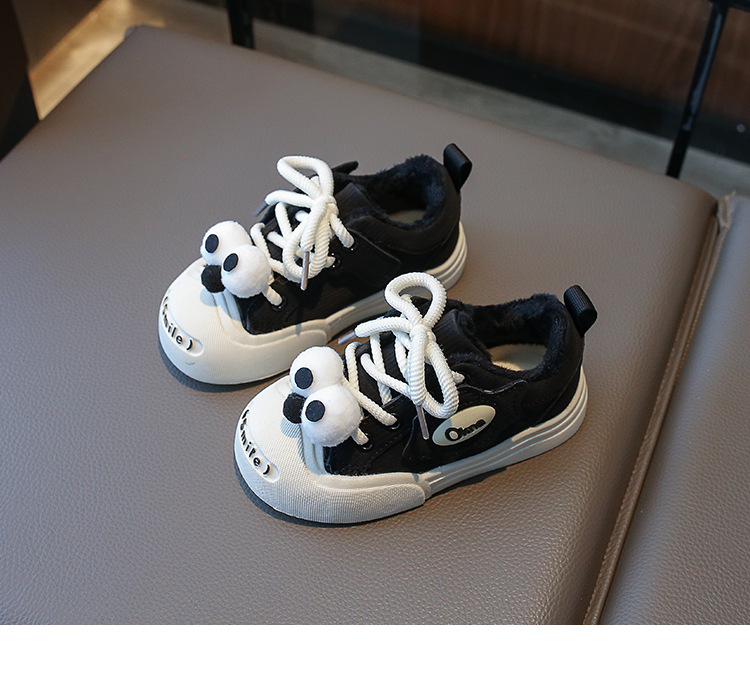 Scarpe basse in pelle scamosciata per bambini 2024 autunno e inverno nuovo stile ragazzi ragazze casual sportive bambino singolo scarpe alla moda_voghion.com