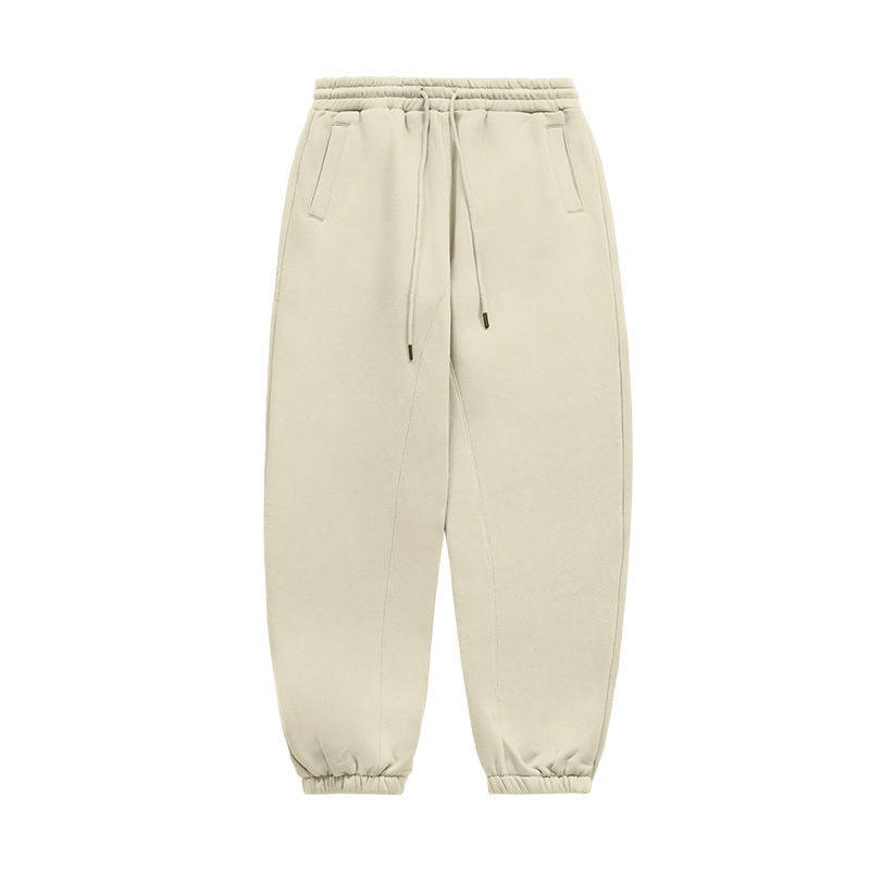 JIE ZHAN MEN'S | アメリカンフード付きスーツ2025春新作プラスベルベット厚みのある10色フリーススウェットシャツとスウェットパンツ|undefined