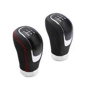 Universal Car Manual Leather Gear Shift Knob, 5/6 Speed