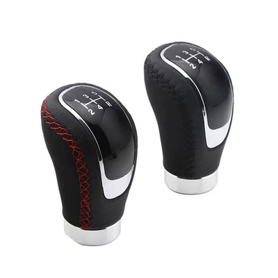 Universal Car Manual Leather Gear Shift Knob, 5/6 Speed