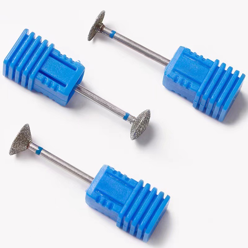 Cabeza de pulido de diamante para uñas, esmeril en forma de platillo volador, escamado de pies, callos, piel muerta, pulido, herramienta de pulido de manicura