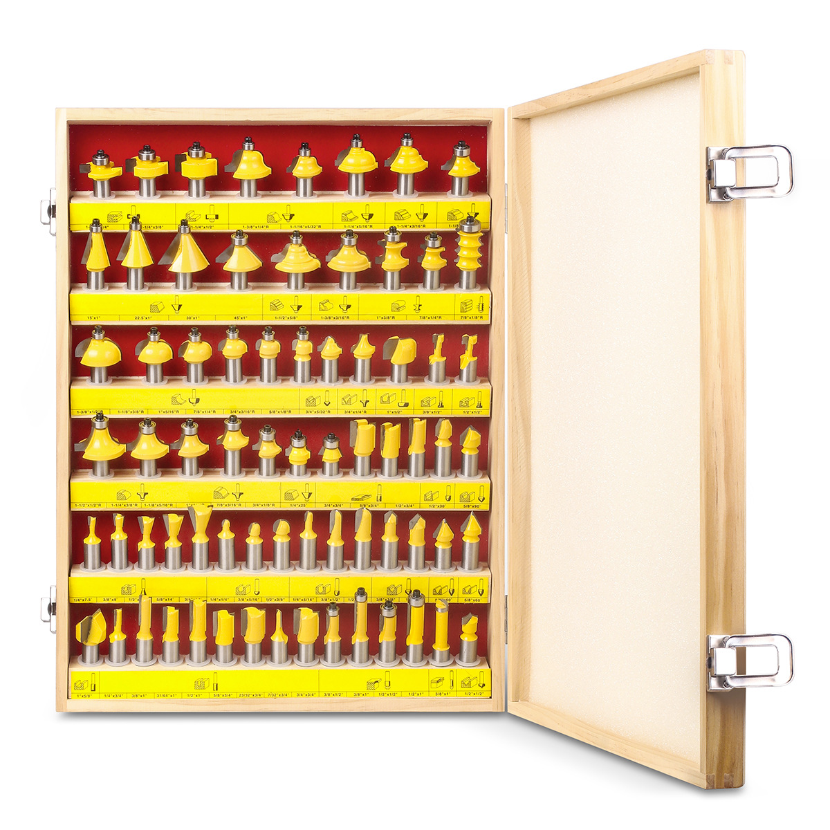 高档70件套装木工铣刀 修边刀 木工雕刻机/电木铣/修边