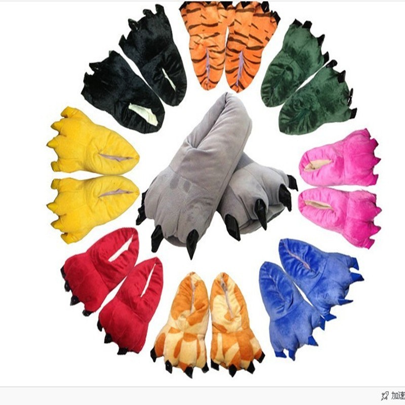 Zapatos de pata otoño e invierno para hombres y mujeres con el mismo estilo al por mayor más terciopelo engrosado raíz multicolor estilo caliente para el hogar zapatillas de talla grande