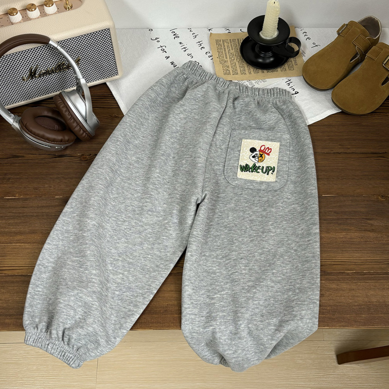 子供パンツ 2025 春の新作男の子と女の子のカジュアルパンツ男の子の赤ちゃんのファッショナブルなパンツ春と秋の漫画のズボントレンディ|undefined