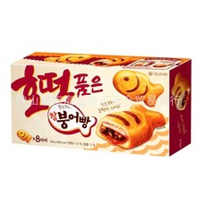 批發 韓國進口好麗友打糕魚形紅糖糯米夾心蛋糕點心糕點零食248g
