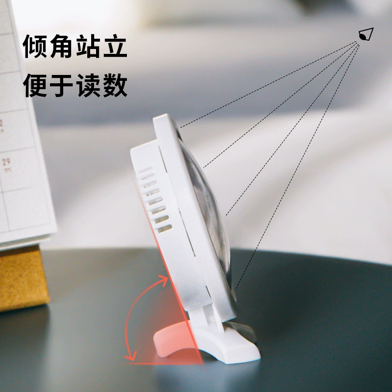 得力 [9012室内温湿度计(白)(只)] — датчик температуры и влажности для помещений Deli 9012 (белый)