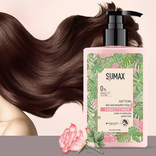 SUMAX cross-border export English packaging amazon temu200ml press bottle rose disposable hair conditioner