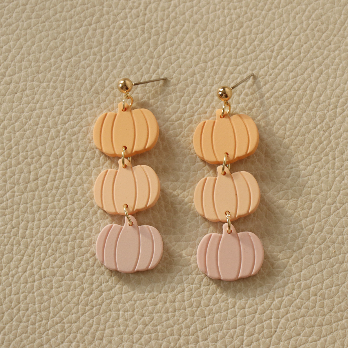 Pumpkin, Bat, Ghost Pattern Cute Pumpkin Bat Ghost Arylic Drop Earrings