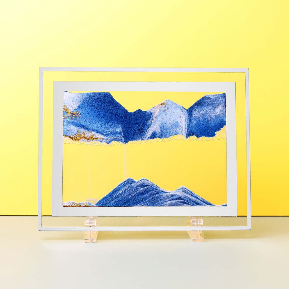 Creative 3D DIY Glass Sand Art Ornament Hourglass Liquid Landscape Decoration Painting Craft Gift Factory Wholesale
