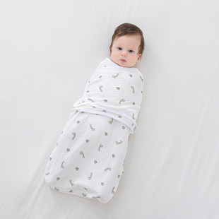 Four Seasons Pure Cotton Gauze Anti-Shock Swaddling Newborn Supplies Baby Spring, Summer and Autum Baby Anti-Shock Swaddling Towel