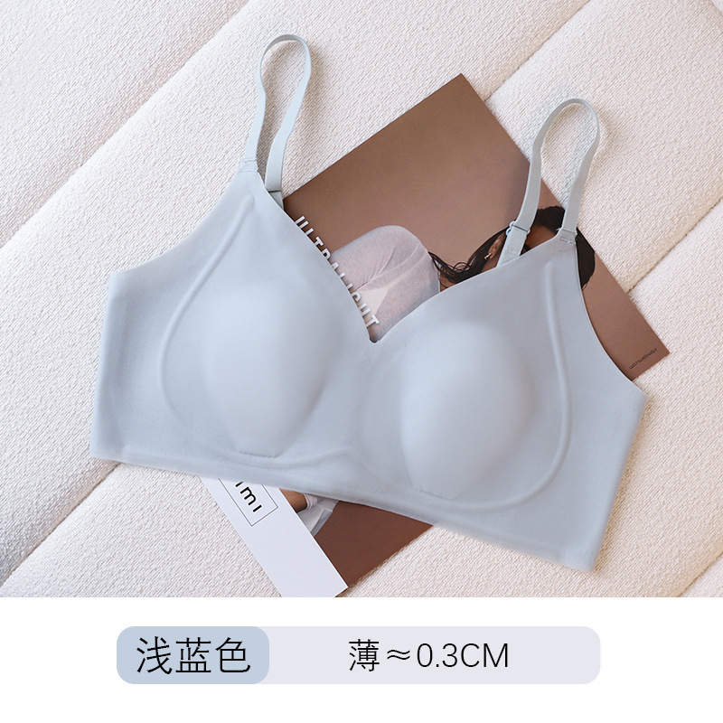 致曲内衣女胸大显小胸夏薄款无痕收副乳防下垂兔耳杯全罩杯文胸罩|undefined