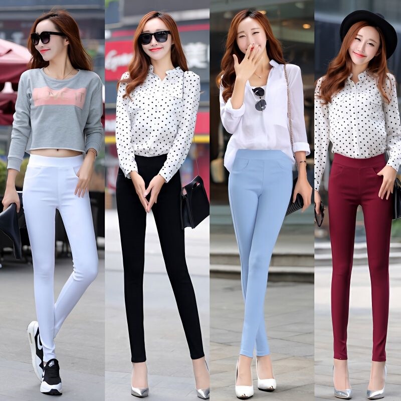 Simone Lainer 2026 Spring and Autumn Thin White Leggings for Women, High-Waisted, Slimming, Elastic, and Flattering for a Tall Look Simone Lainer 2026 Spring and Autumn Thin White Leggings for Women, High-Waisted, Slimming, Elastic, and Flattering for a Tall Look