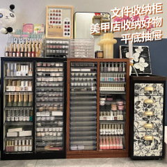 フラットネイルストア収納キャビネットベーカリー研磨具キャビネットA4ファイルキャビネット引き出し式ネイルポリッシュ缶入り家具引き出しキャビネット