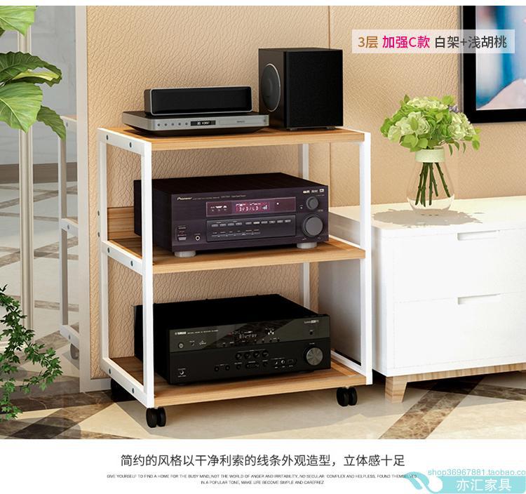 Power Amplifier Rack Audio Speaker Cabinet CD Gallbladder Hifi Equipment Multi-layer Movable Storage Bracket Foot Stand Cabinet