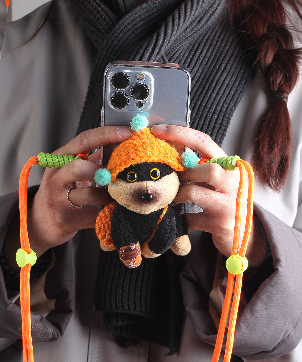 Bolsa de perrito de abeja colgante de coche muñeca de peluche lindo llavero joyería niña pareja regalo