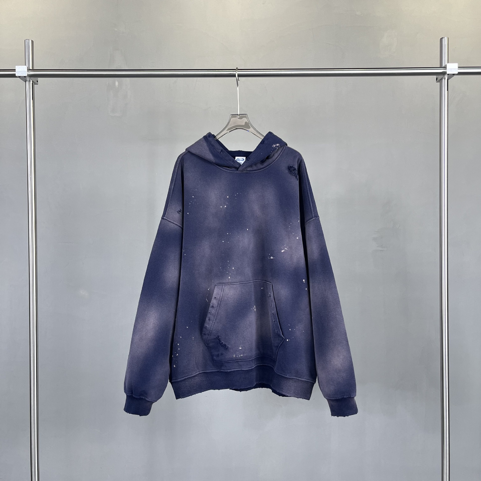 Vintage Gradient Kapuzenjacke Für Herren Im Distressed Street Style_voghion.com