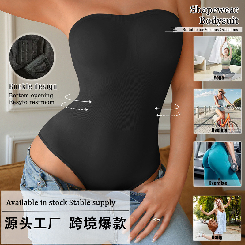 Cross-Border Popular Product Xiyin Temu Amazon Shapewear Bodysuit Tummy Control Panties Butt-Lifting Women's Thong in Stock