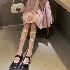 JK girls strap socks Lolita calf socks Cosplay girls calf socks hollow strap JK stockings