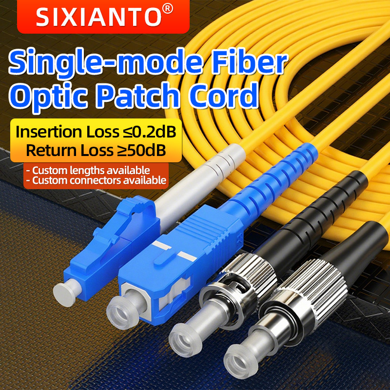 Engineering-Grade Telecommunication Fiber Optic Patch Cord Lszh Low-Smoke Halogen-Free Single-Mode Single-Core Pigtail Fiber Optic Cable Sc/Lc/Fc