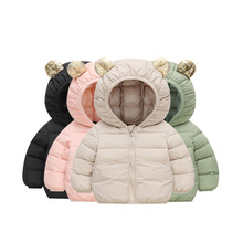 856新款黑金儿童羽绒棉服男童女童石墨烯自发热棉衣小童加厚外套