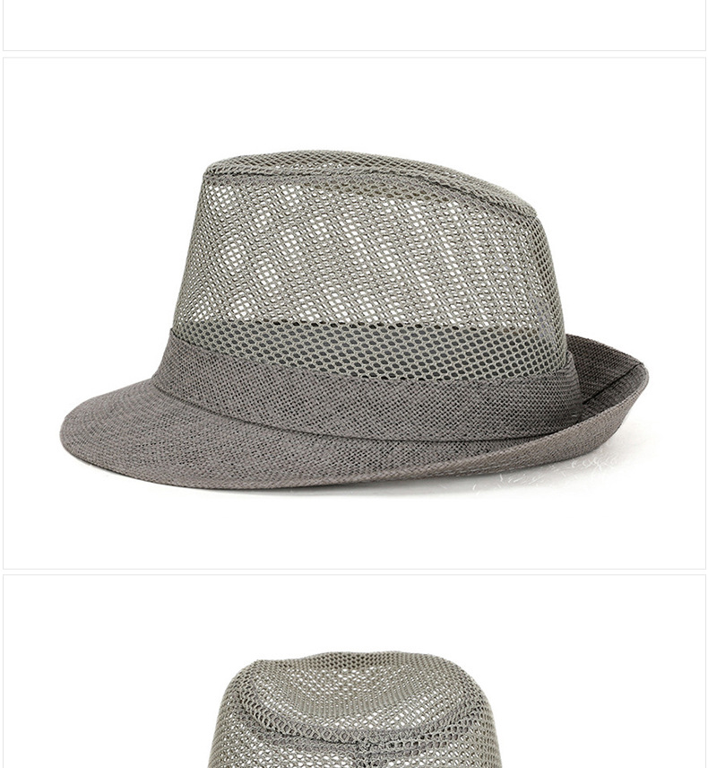 Men's Basic Simple Style Solid Color Crimping Fedora Hat display picture 1