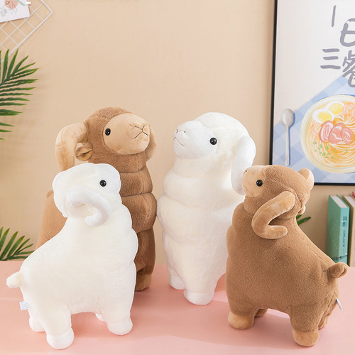 Cute Rabbit Fur Simulation Wool Toy Cartoon Doll TV Cabinet Ornament Bedside Decoration Gift for Children
