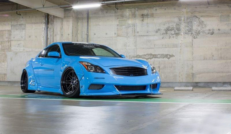Suitable for Infiniti G37 Resin Fiber Modification Parts lb Wide-Body Front Bumper Large Surround Lower Lip Front Face Bar