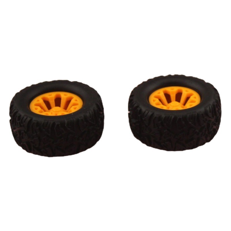 Rueda Revestida XJ452AH Amarilla — Rueda para Vehículos de Juguete Todo Terreno