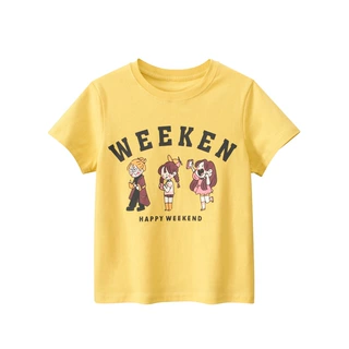 Grrr童装批发儿童短袖t恤 中大女生青年夏季衣服直播货源一件代发