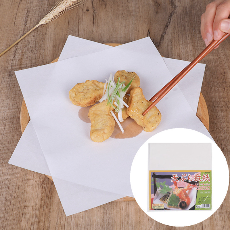 Japanese imported kitchen oil-absorbing paper food special oil paper baking barbecue fried food pad paper cooking oil filter paper