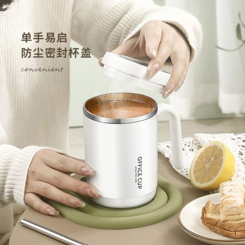 Amazon 316 stainless steel mug double layer household tea cup office couple coffee cup 304 water cup gift