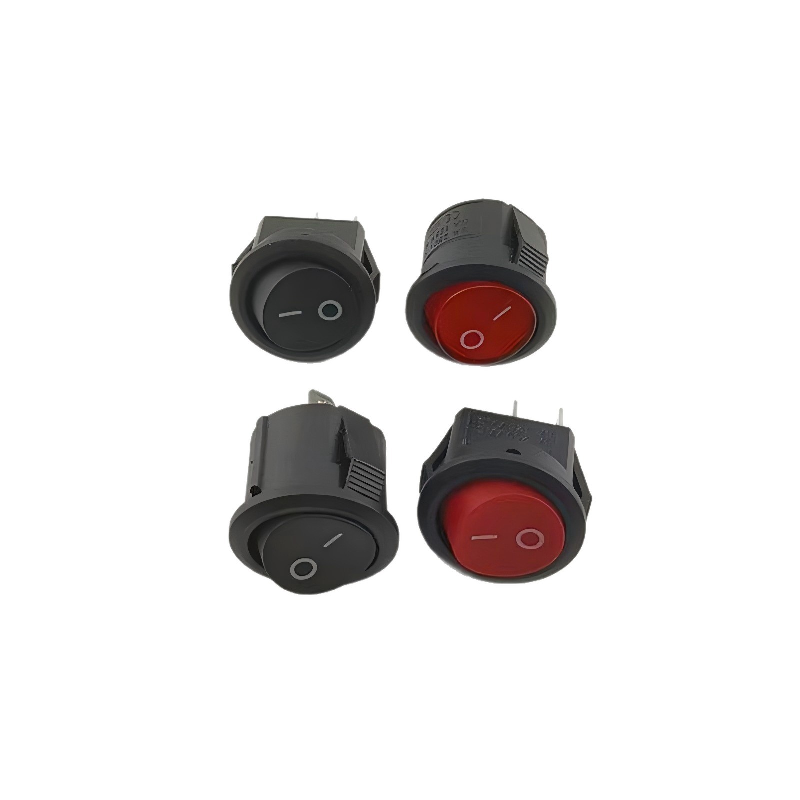 Interruptor de tipo barco kc11 15 mm, círculo superior e inferior, círculo completo, pequeño círculo, dos pies, interruptor basculante, tipo barco image 6