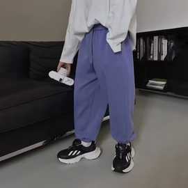 男童裤子加绒奥利绒超级好搭加厚保暖一体绒卫裤批发无敌细腻亲肤
