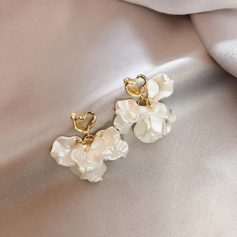 Daily, Festival Occasion 1 Pair Simple Style Flower Arylic Drop Earrings