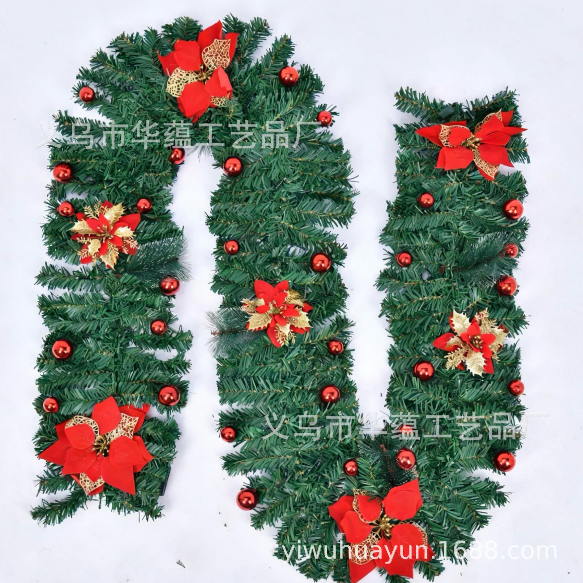 Navidad transfronteriza vines guirlandas de imitación vines Navidad 2.7m PVC decoración de árbol de Navidad