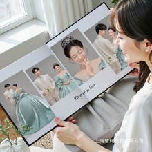 水晶相册影楼婚纱照精修照片入册照片结婚纪念册洗打印加成相册本