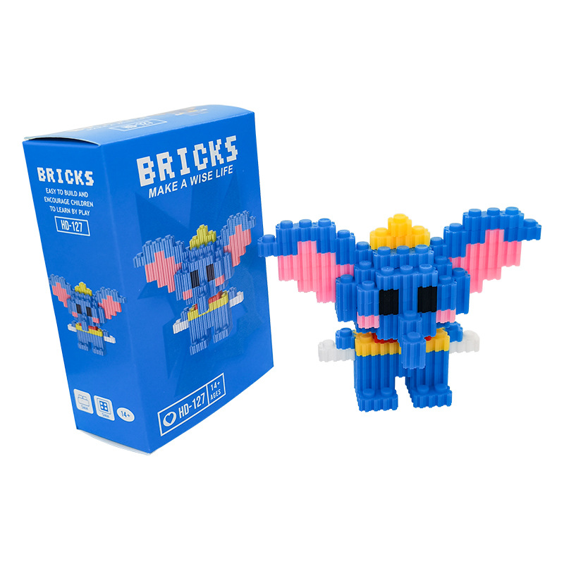 Compatible transfronterizo muñeca de dibujos animados creativos de Lego, pequeñas partículas, juguetes educativos ensamblados, bloques de construcción, regalos para estudiantes al por mayor